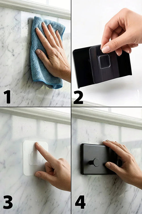 Zestaw 4 Haczyków Samoprzylepnych do Łazienki i Kuchni